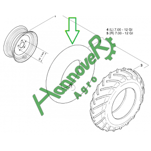Камера колеса Optima Kverneland AC608333 (АС608333)